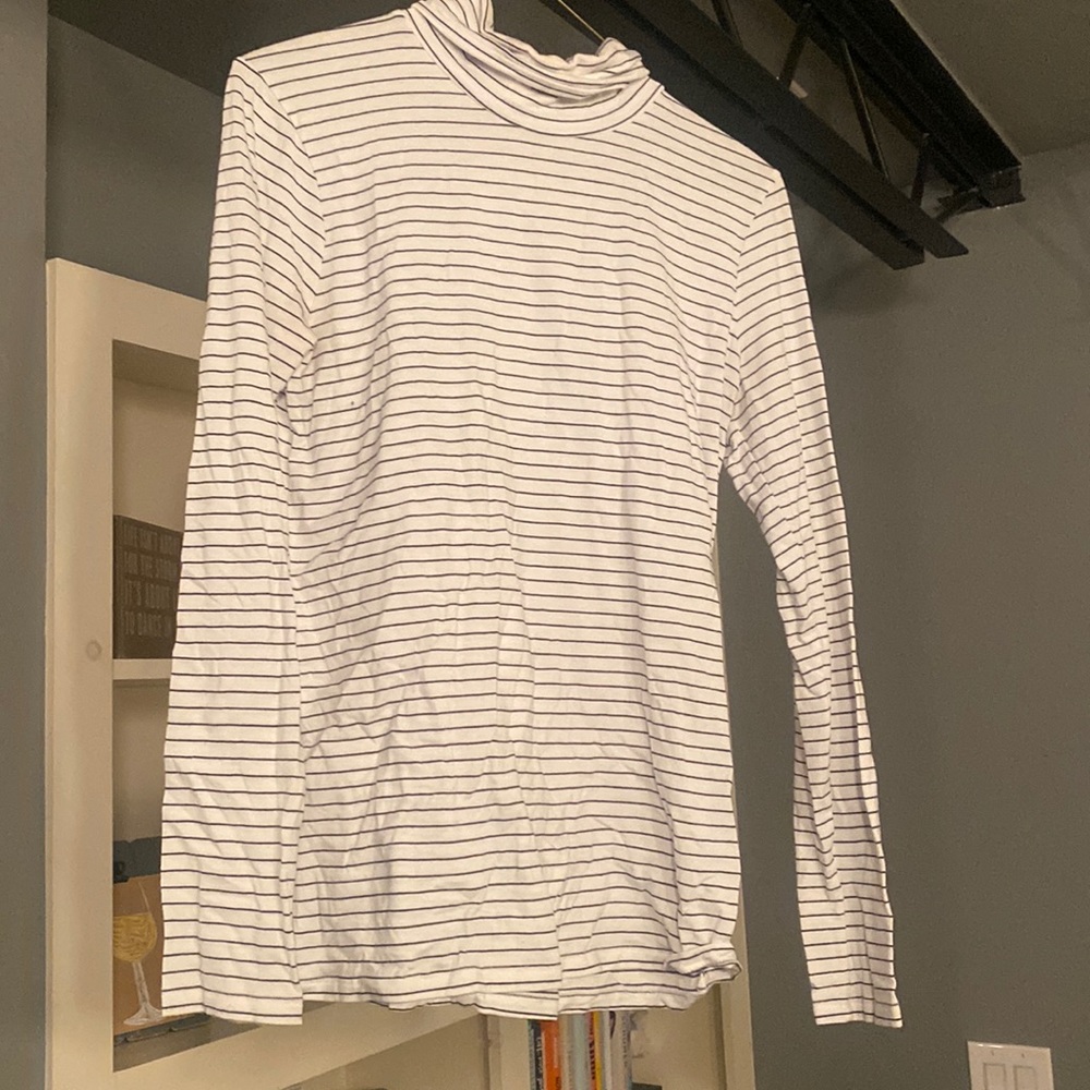 Banana republic striped turtleneck